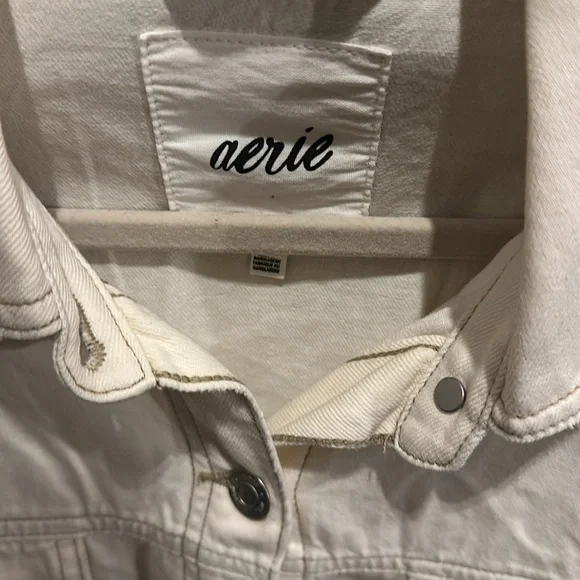 Aerie light weight Denim Shirt/Shacket - Picture 2 of 4
